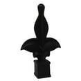 thumbnail image 3 of 50 Pack Black Plastic 3/4" Fleur De Lis Finial Fence Topper for Wrought Iron Picket Fence 0.75" posts, 3 of 5