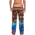 thumbnail image 3 of Disketp Animals On Noah'S Ark Men'S Pajama Pants - Ultra Soft Fleece Sleep And Lounge Pants (Size: S-Xxl), 3 of 9