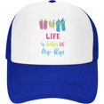 thumbnail image 2 of Life is Better in Flip Flops Mesh Back Trucker Cap Baseball Cap, 2 of 8