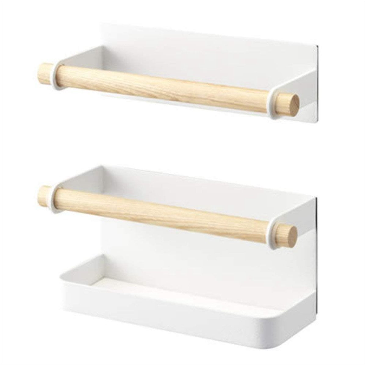 ckepdyeh Wall Umbrella Holder, Indoor Umbrella Rack Metal and Wood Japanese Umbrella Storage Shelf for Home-White Umbrella frame iron