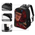 thumbnail image 4 of Horror Freddy Krueger Backpacks 16 Inch Lightweight Casual Bookbags Travel Daypack Bookbags for Camping Hiking, 4 of 6