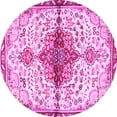thumbnail image 1 of Ahgly Company Indoor Round Persian Pink Traditional Area Rugs, 5' Round, 1 of 4