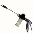 thumbnail image 2 of 1pc Portable High-Pressure Hose Spray Gun with 3/4" and 1/2" Quick Connect Adapters, Adjustable Thick Rod Spray, Multi-Functional Garden Hose Nozzle|Spray Pattern | Durable Plastic Construction, 2 of 11