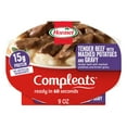 thumbnail image 6 of HORMEL COMPLEATS Tender Beef Tips with Mashed Potatoes and Gravy, Shelf Stable, 9 oz Plastic Tray, 6 of 17
