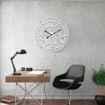 thumbnail image 6 of Utopia Alley CL39WW 24 in. dia. Manhattan Industrial Analog Wall Clock; White, 6 of 10