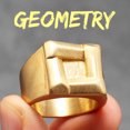thumbnail image 3 of Retro Geometry Texture Men Rings Stainless Steel Women Jewelry Punk New In Stranger Things Fashion Accessories Gift Wholesale, 3 of 5
