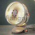 thumbnail image 4 of For Usb Charging Clip Fan 5 Speed Personal Desk Fan 1200mah 720 Rotation, 4 of 5