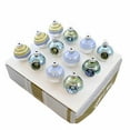 thumbnail image 2 of Christopher Radko Company Rounds And Reflectors - 12 Glass Ornaments 2 Inch, Glass - Tans Blues Christmas 89419, 2 of 3