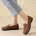 thumbnail image 6 of Brown Women Casual Wedge Heels Open Toe Round Toe Thick Sole For Outdoor Indoor Walking Comfortable Beach Footwear Spring Fashion, 6 of 8