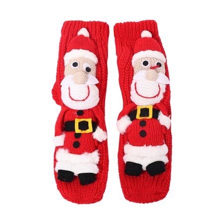 

One opening Women Girls Cute Christmas Slipper Socks Winter Warm Animal Crew Socks