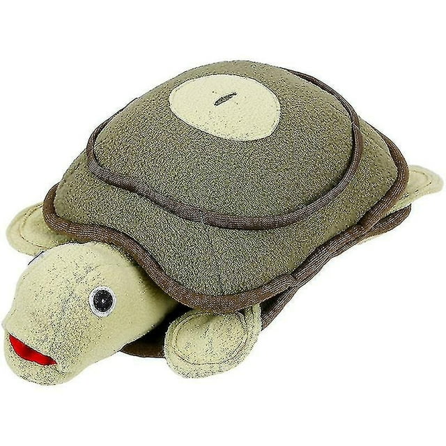 Juguete de peluche para perros HUOGUO, forma de tortuga, color verde, 22 x 40 x 10 cm