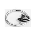thumbnail image 3 of FANSING Halloween Septum Jewelry 16g Fox Septum Ring Surgical Steel Piercing Rings 16 Gauge 10mm Daith Hoop Earring, 3 of 4