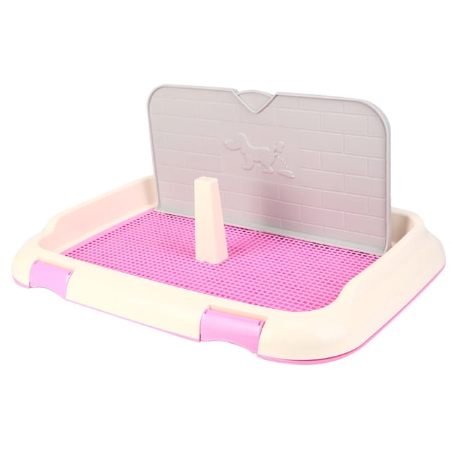 Bandeja de Plástico Malla Orinal para Perro Sunnimix Rosa