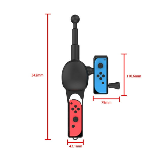 Homgee Fishing Rod for Switch Joy-Con Fishing Game Kit for Switch  Controller : : Video Games