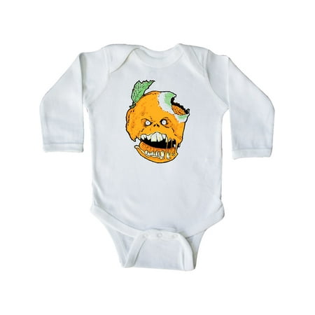 

Inktastic Snarling Zombie Orange Gift Baby Boy or Baby Girl Long Sleeve Bodysuit