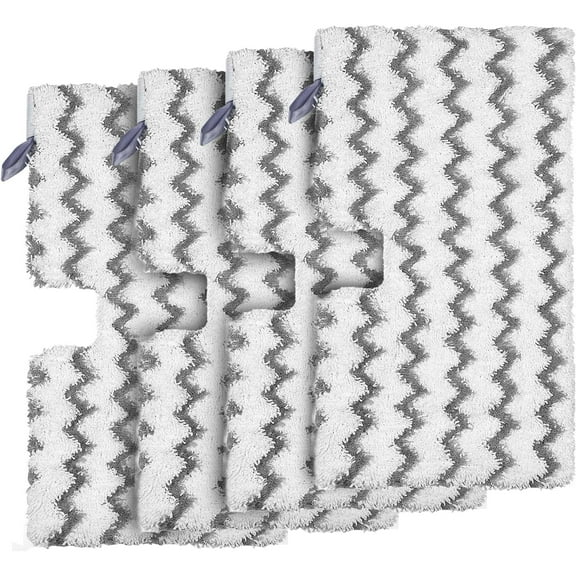Replacement 4 Mop Pads for Shark Steam Pocket Mop S3501 S3601 S3550 S3801 S3901 S3601D S3801CO S3901D S3455K S2902