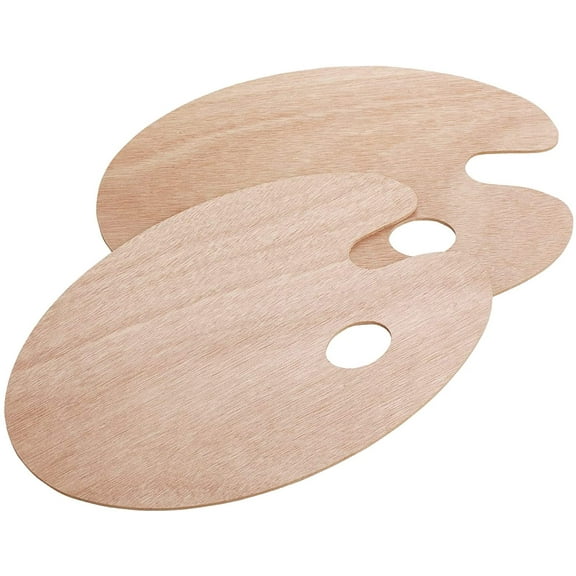 Mr. Pen- Wooden Paint Palette, 2 Pack, Artist Palette, Painting Palette, Oil Paint Palette