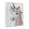 thumbnail image 2 of Stupell Industries Bohemian Flower Crown Unicorn White Framed Giclee Art, 11 x 14, by The Prints Vibe, 2 of 8