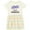 Natural with Stripes, variant on I Love Colorado Columbine Flowers Girls Toddler Dress