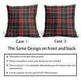 thumbnail image 6 of Christmas Plaid Pillow Covers 18x18 Set of 2 Red Green Blue Xmas Buffalo Plaid Checked Print Throw Pillows Outdoor Decorative Pillowcase Farmhouse Square Cushion Cases Decor for Sofa Couch Bed, 6 of 6