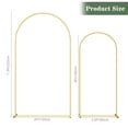 thumbnail image 2 of Soporte para arco decorativo para boda Fogein, metal dorado, 2,2 m/1,8 m, 2 of 7