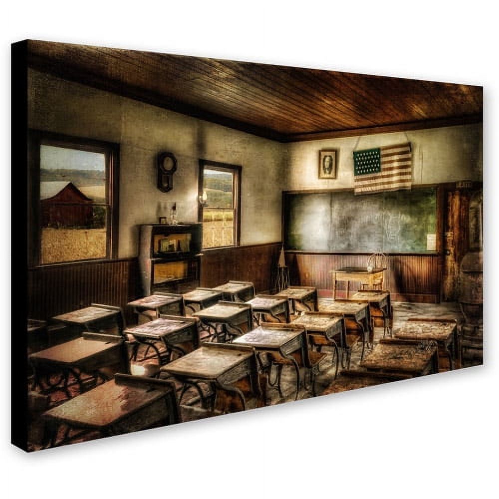 Trademark Fine Art "One Room School" Canvas Art by Lois Bryan