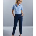 thumbnail image 3 of Russell Collection Chemise Oxford à Manches Courtes pour Femmes/femmes Entretien Facile, 3 of 3