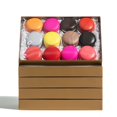 thumbnail image 2 of RomanticBaking 9 1/2" x 6" x 1 1/4" 24 PCS Gold Cookie Boxes Two Pieces Set with Full Window, Simplex Base with Clear Lid, 2 of 7