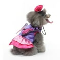 thumbnail image 5 of Halloween Pet Costume Funny Dog Cat Butterfly fairy dress Pet Clothing Funny Party Cosplay Costume Dressing Up Clothing Outfit (Purple,M), 5 of 7