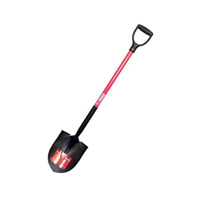 Fiberglass DGrip Handle Steel Round Point Shovel