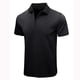 thumbnail image 1 of Camisa Elvqul para Caballero Negro Manga Corta Economicas Solapa Liso, 1 of 5