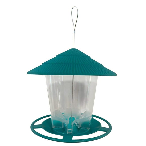 Support de Nourriture pour Oiseaux Mangeoire en Plastique pour Oiseaux Perroquets de Porche Style Lampe Antique