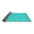 thumbnail image 2 of Ahgly Company Indoor Square Abstract Turquoise Blue Contemporary Area Rugs, 7' Square, 2 of 4