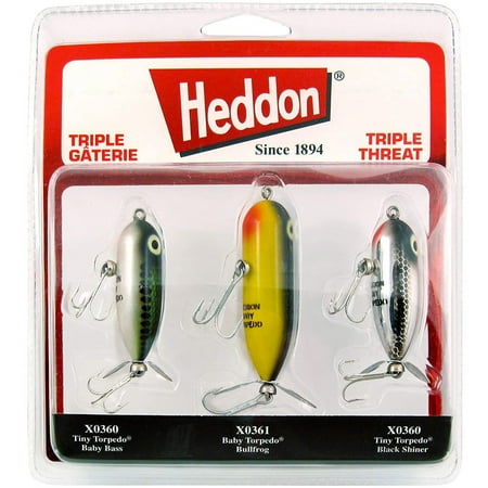 UPC: 0025436041090 | Heddon Triple Threat Varying Weights Fishing Lures