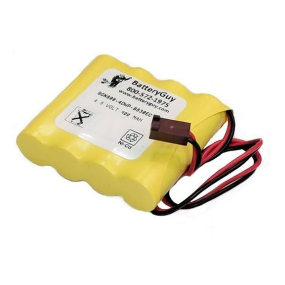 Nickel Cadmium Battery 4.8v 900mah with Connector ~ BGN800-4DWP-B830EC (Rechargeable)