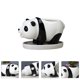 thumbnail image 2 of Macetas de cerámica con forma de animal para suculentas, adorable maceta de interior con forma de panda y bandeja., 2 of 6