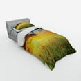 thumbnail image 3 of Ambesonne Nature Bedding Set 4 Pcs, Sunset at Meadow Poppy, Queen, Red Green Blue, 3 of 3