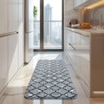 thumbnail image 4 of Blue and White Intricate Pattern Kitchen Rug Mat,Kitchen Runner Rugs Non Skid Washable,Decorative Kitchen Floor Mats for Kitchen,Sink,Laundry,17"x47.2", 4 of 7