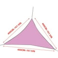 thumbnail image 3 of Triangle Sun Shade Sail Canopy Sand for Patio Garden Yard Deck Pergola(Pink), 3 of 5