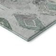 thumbnail image 3 of Addison Rugs Mayfield Premium Machine Washable Transitional Diamonds Seafoam Rectangle Rug, 10' X 14' Machine Washable Transitional Diamonds Seafoam Oversized Sherpa Throw Blanket, 3 of 7