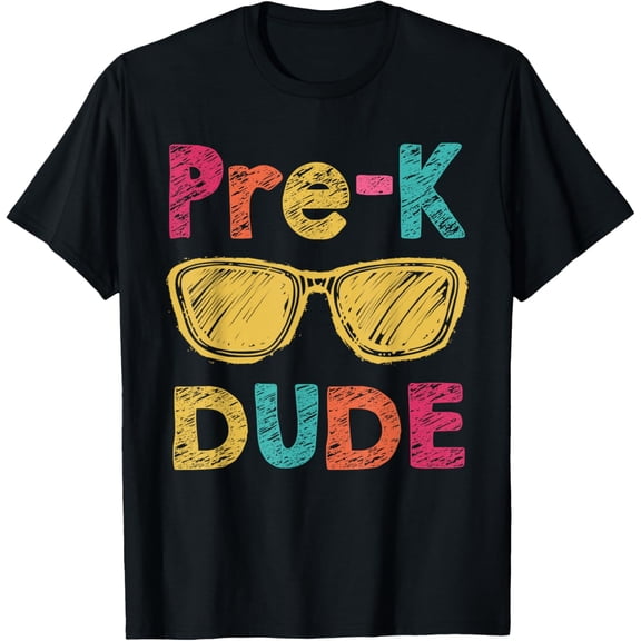 Pre-K Dude Back to School First Day of Preschool Gifts Kids Boys Girls T-shirt