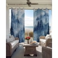 thumbnail image 3 of Blue Mountain Blackout Curtains 54 Inch Length 2 Panels Set for Living Room Bedroom, Misty Forest Nature Woodland Pine Tree Landscape Room Darkening Window Curtains Thermal Black Out Curtain 52"x54", 3 of 8