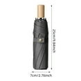 thumbnail image 2 of LAJFDIA Compact Travel Umbrella, Portable Lightweight Strong Wind Vent Fiberglass Folding Travel Umbrella for Men & Women, for Rain, Wind & Sun, 2 of 7