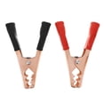 thumbnail image 1 of KAKOWELY 2pcs Jumper Cable Clamps Small Alligator Clamps Alligator Clips Cable Alligator Clips Battery Cable Clips Alligator Leads Clip Alligator Clips Car Starter Wire Clamp Battery Cable Clamps, 1 of 4