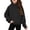 Black, variant on WAYUTE Girls Sweatshirt Neck Solid Color Loose Fit Long Sleeve Pullover for Big Kids Fall Outfits Versatile Casual Dailywear,Blue,Size 7-8 Y