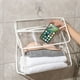thumbnail image 1 of Bolsa de ducha colgante transparente con bolsillo para teléfono | Organizador de baño impermeable de TPU para dormitorio, gimnasio y viajes, 1 of 4
