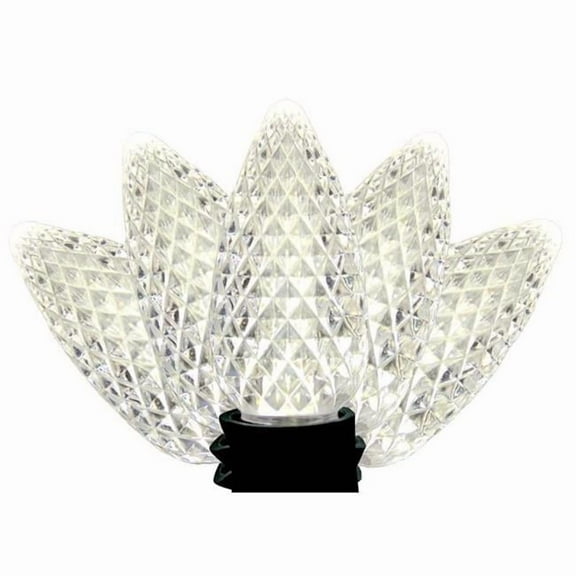 Holiday Bright Lights 9107051 LED PS C9 Pure White Christmas Light Bulbs - 25 Count