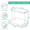 thumbnail image 3 of Organizador de encimera de baño NPPLUS de 2 niveles, acrílico transparente, 3 of 7