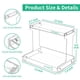 thumbnail image 3 of Organizador de encimera de baño NPPLUS de 2 niveles, acrílico transparente, 3 of 7