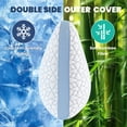 thumbnail image 4 of Almohada de espuma viscoelástica refrescante A-Pce ajustable tamaño Queen, 4 of 9